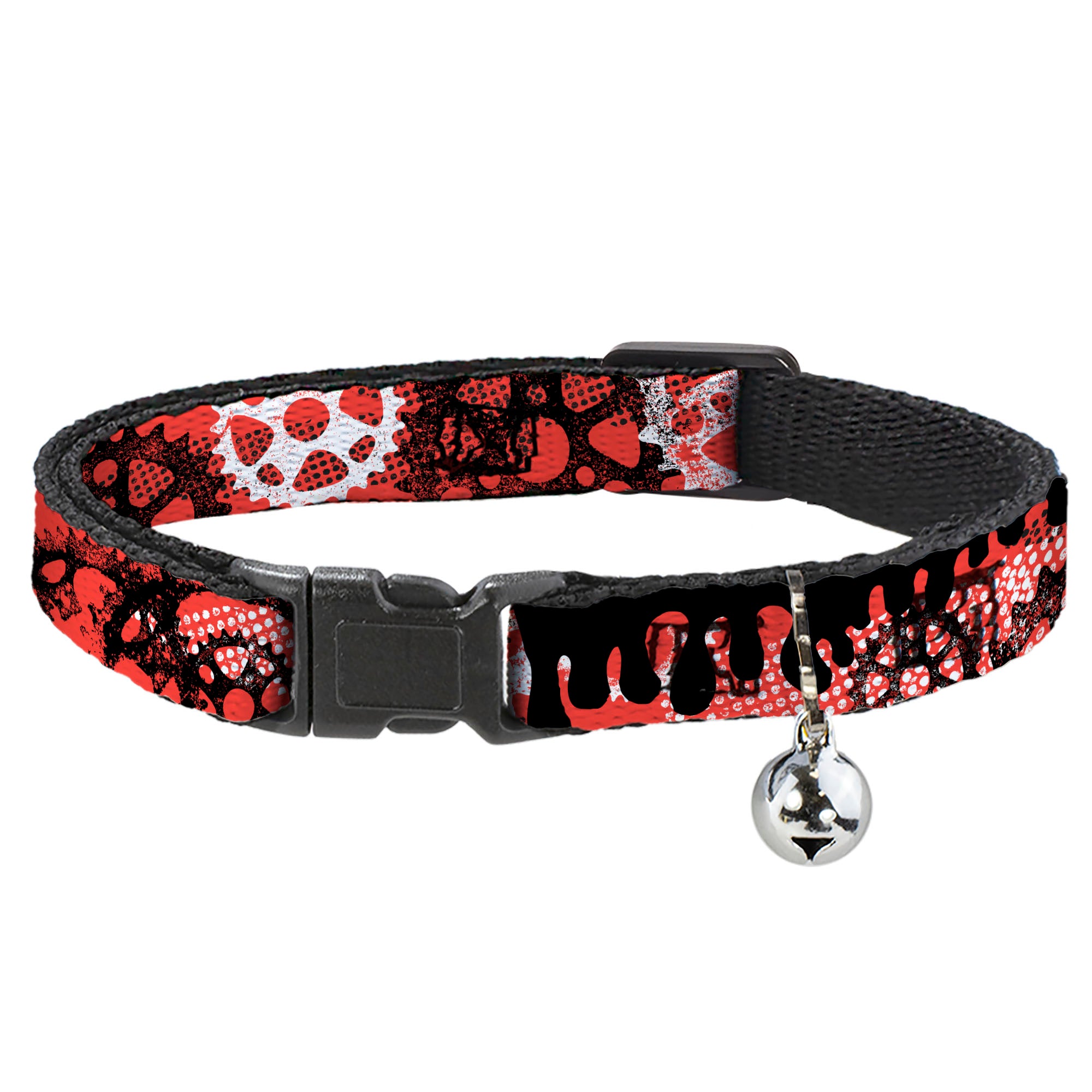 Cat Collar Breakaway - Grunge Gears Orange Breakaway Cat Collars Buckle-Down
