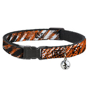 Cat Collar Breakaway - Grunge Tread Orange Breakaway Cat Collars Buckle-Down