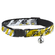 Cat Collar Breakaway - Grunge Tread Yellow Breakaway Cat Collars Buckle-Down