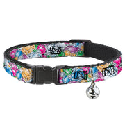 Cat Collar Breakaway - Gems Stacked Multi Color Breakaway Cat Collars Buckle-Down