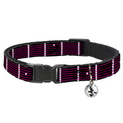 Cat Collar Breakaway - Guitar Neck Black White Pink Breakaway Cat Collars Buckle-Down