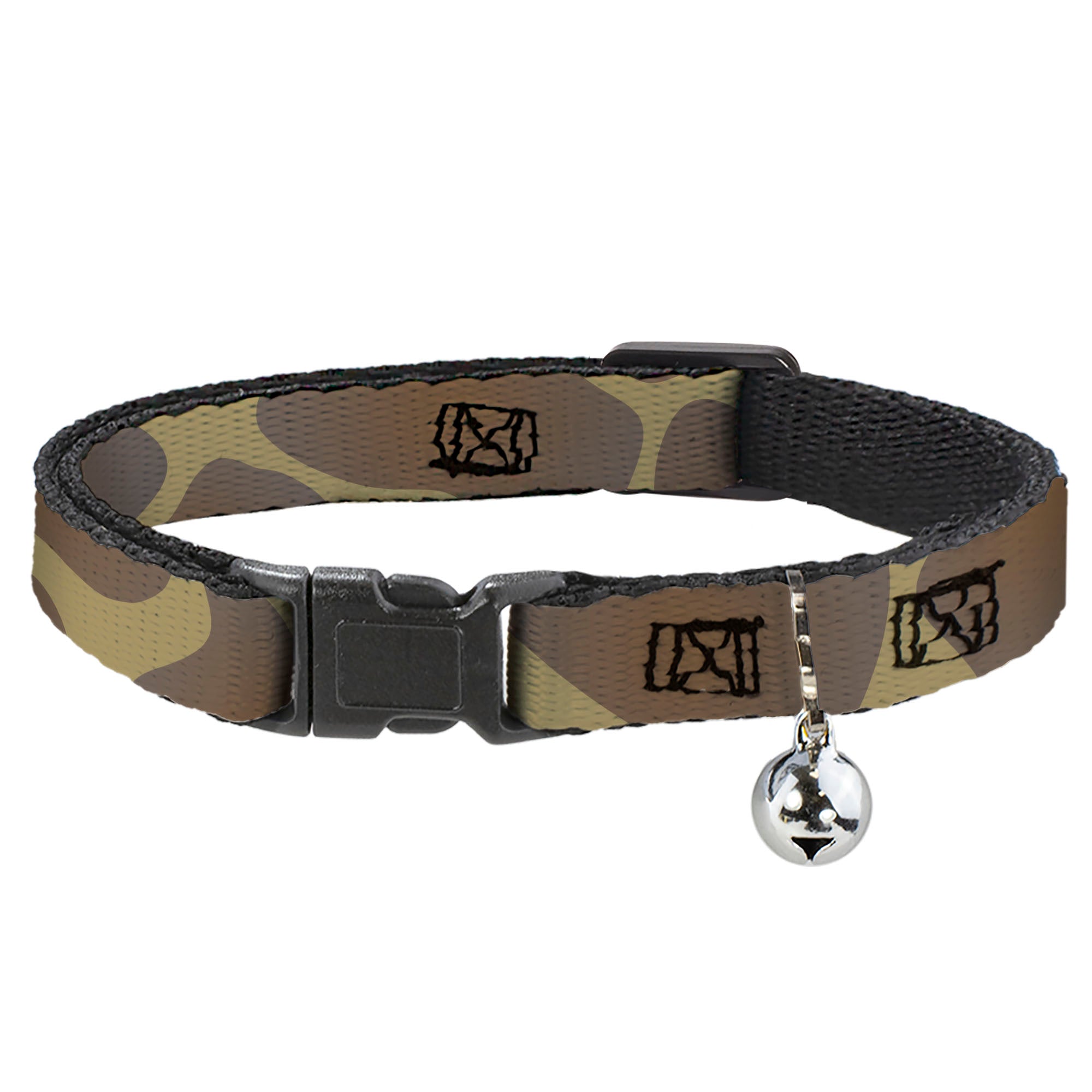 Cat Collar Breakaway - Giraffe Spots Tan Brown Breakaway Cat Collars Buckle-Down