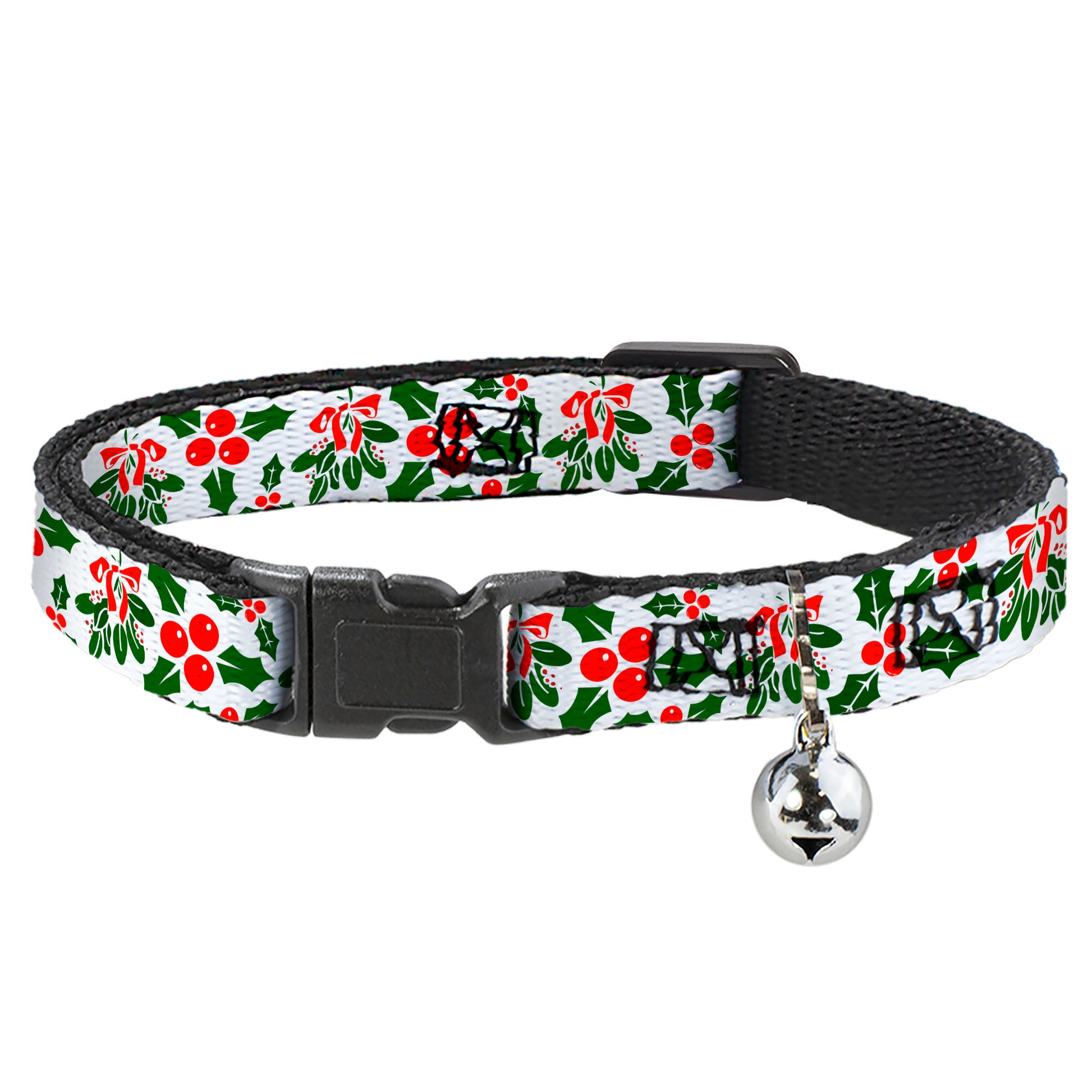 Cat Collar Breakaway - Holly & Mistletoe Breakaway Cat Collars Buckle-Down