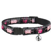 Cat Collar Breakaway - Hot Beat Bot Pink Breakaway Cat Collars Buckle-Down