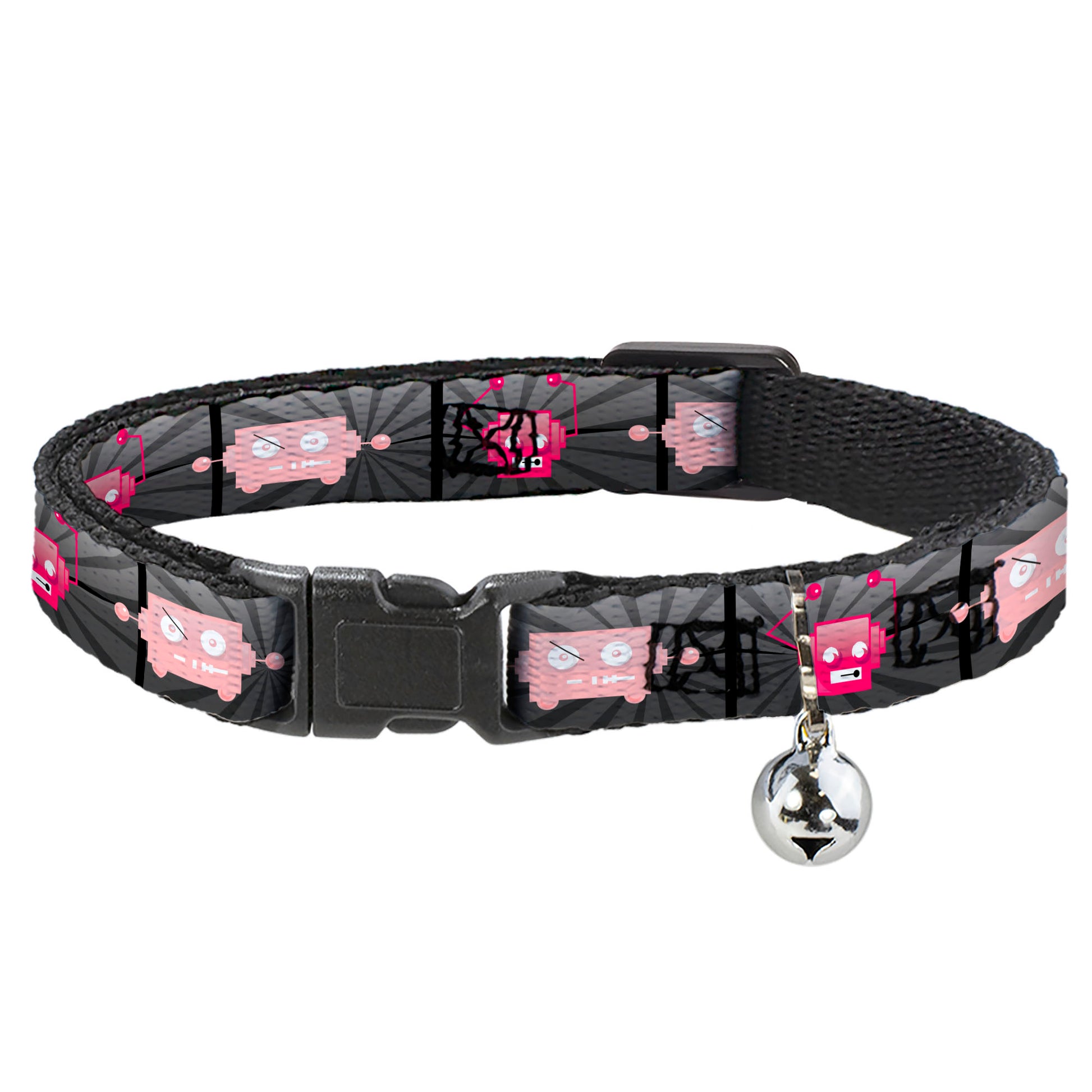 Cat Collar Breakaway - Hot Beat Bot Pink Breakaway Cat Collars Buckle-Down