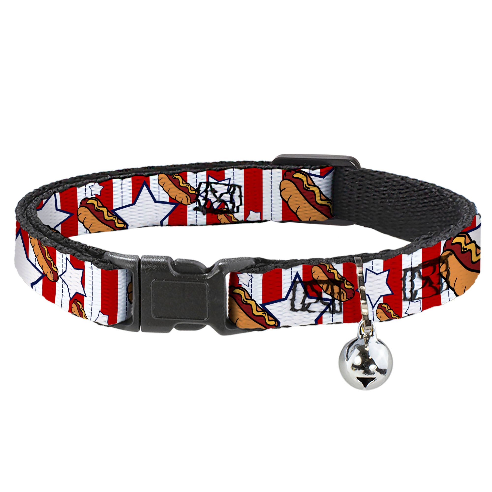 Cat Collar Breakaway - Hot Dogs Breakaway Cat Collars Buckle-Down