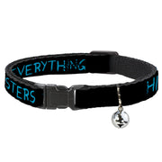 Cat Collar Breakaway - HIPSTERS RUIN EVERYTHING Black Blue Breakaway Cat Collars Buckle-Down