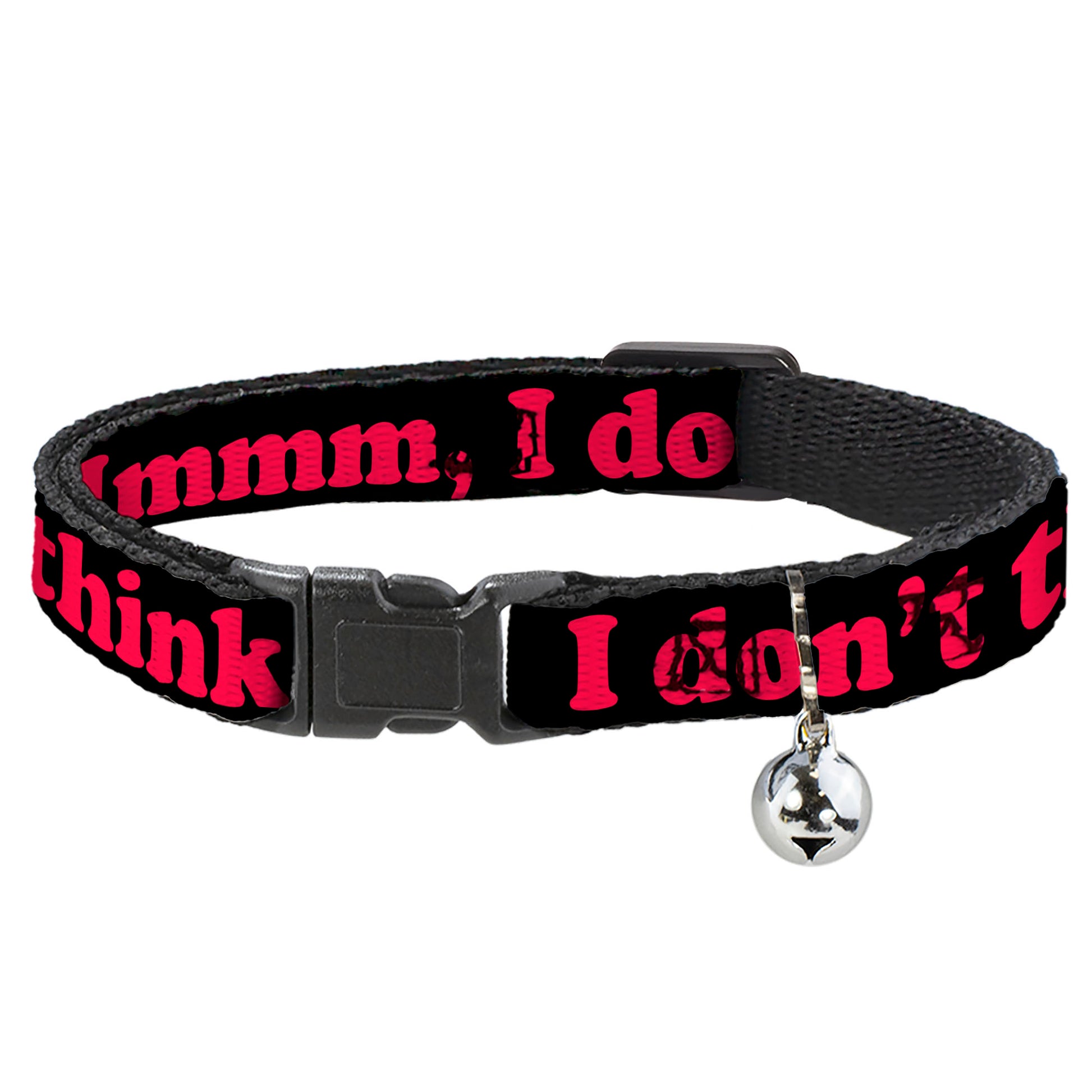 Cat Collar Breakaway - HMMM, I DON'T THINK SO! Black Pink Breakaway Cat Collars Buckle-Down