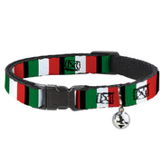 Cat Collar Breakaway - Italy Flags Breakaway Cat Collars Buckle-Down