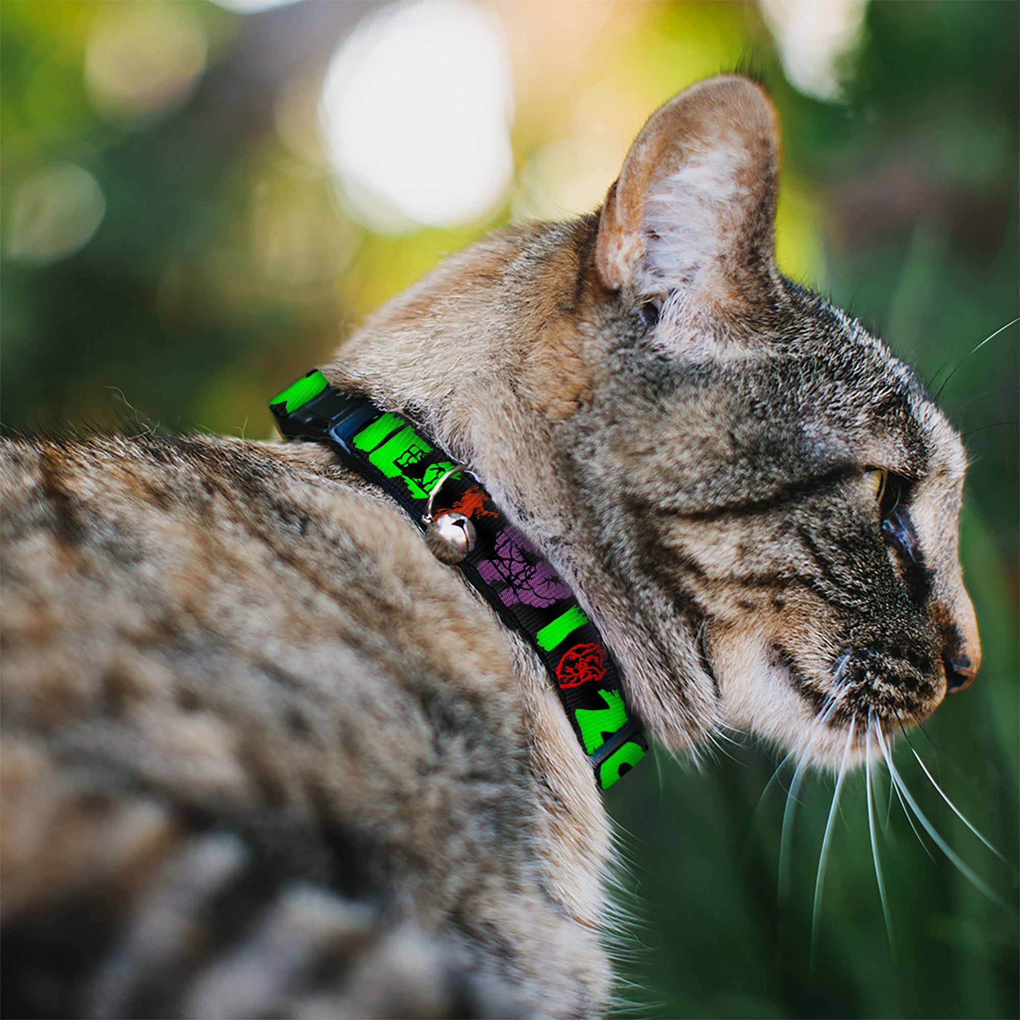 Cat Collar Breakaway - I "Heart" Zombies Breakaway Cat Collars Buckle-Down
