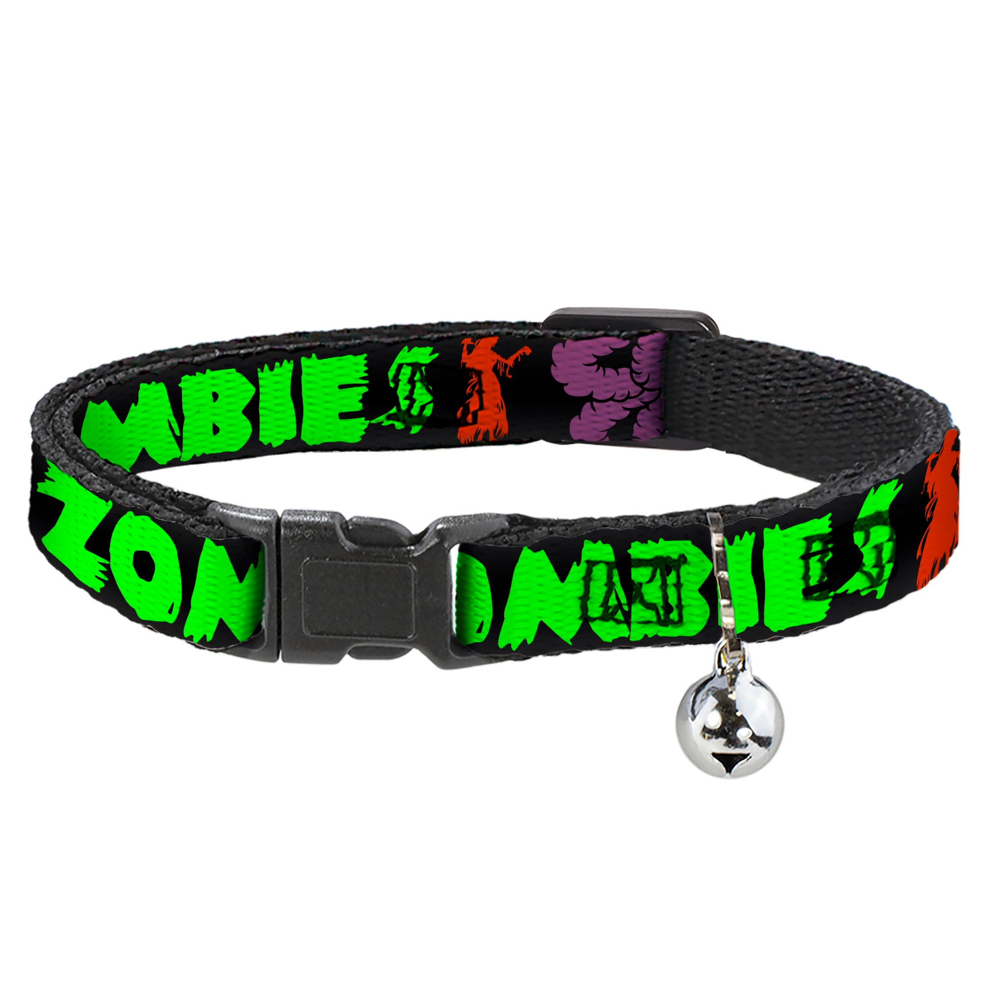 Cat Collar Breakaway - I "Heart" Zombies Breakaway Cat Collars Buckle-Down