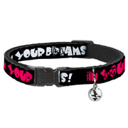 Cat Collar Breakaway - IN YOUR DREAMS! Black White Pink Breakaway Cat Collars Buckle-Down