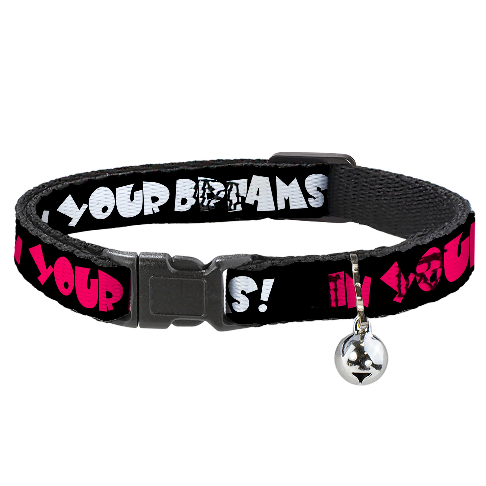 Cat Collar Breakaway - IN YOUR DREAMS! Black White Pink Breakaway Cat Collars Buckle-Down