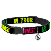 Cat Collar Breakaway - IN YOUR DREAMS! Black Pink Green Yellow Breakaway Cat Collars Buckle-Down