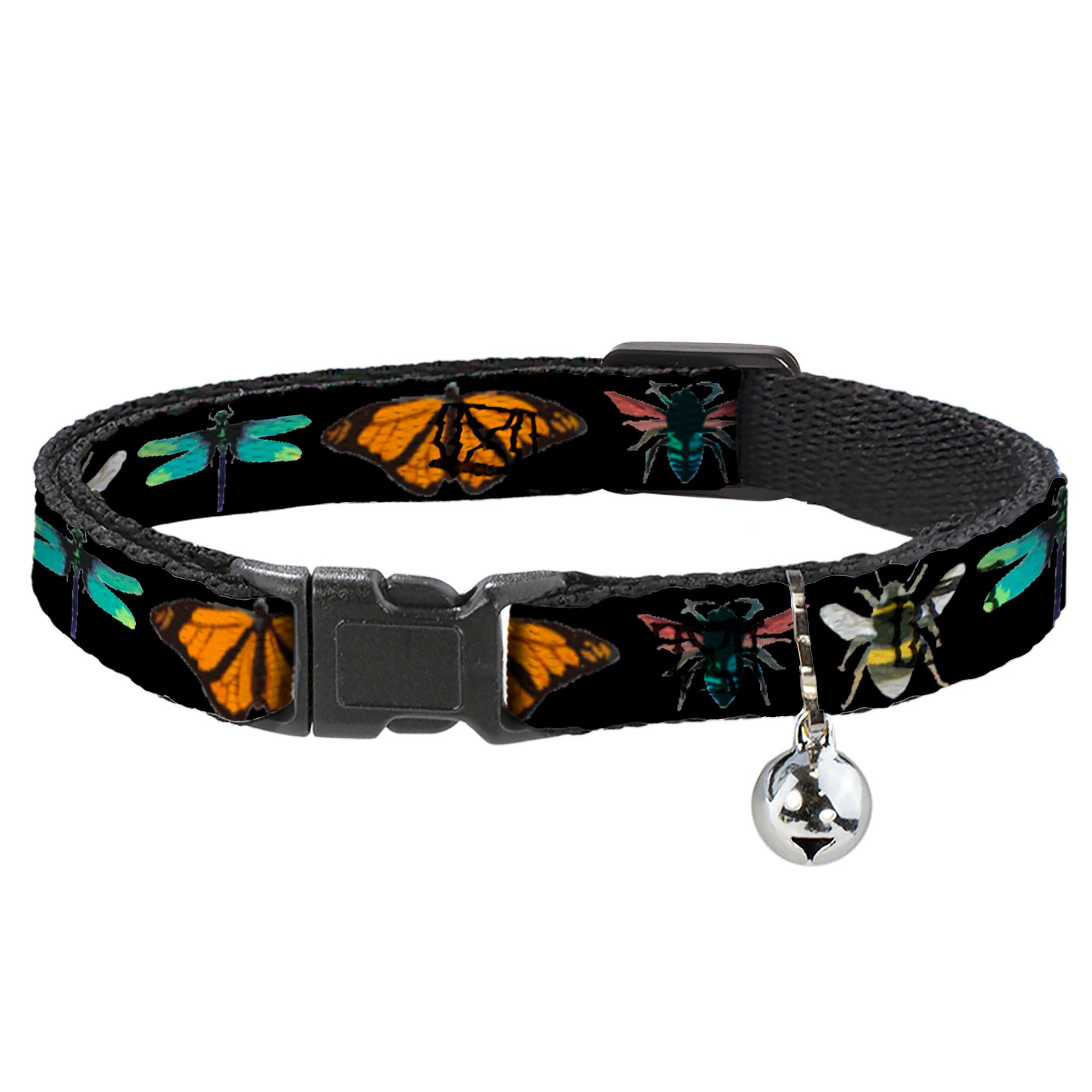 Cat Collar Breakaway - Insects C U Black Breakaway Cat Collars Buckle-Down