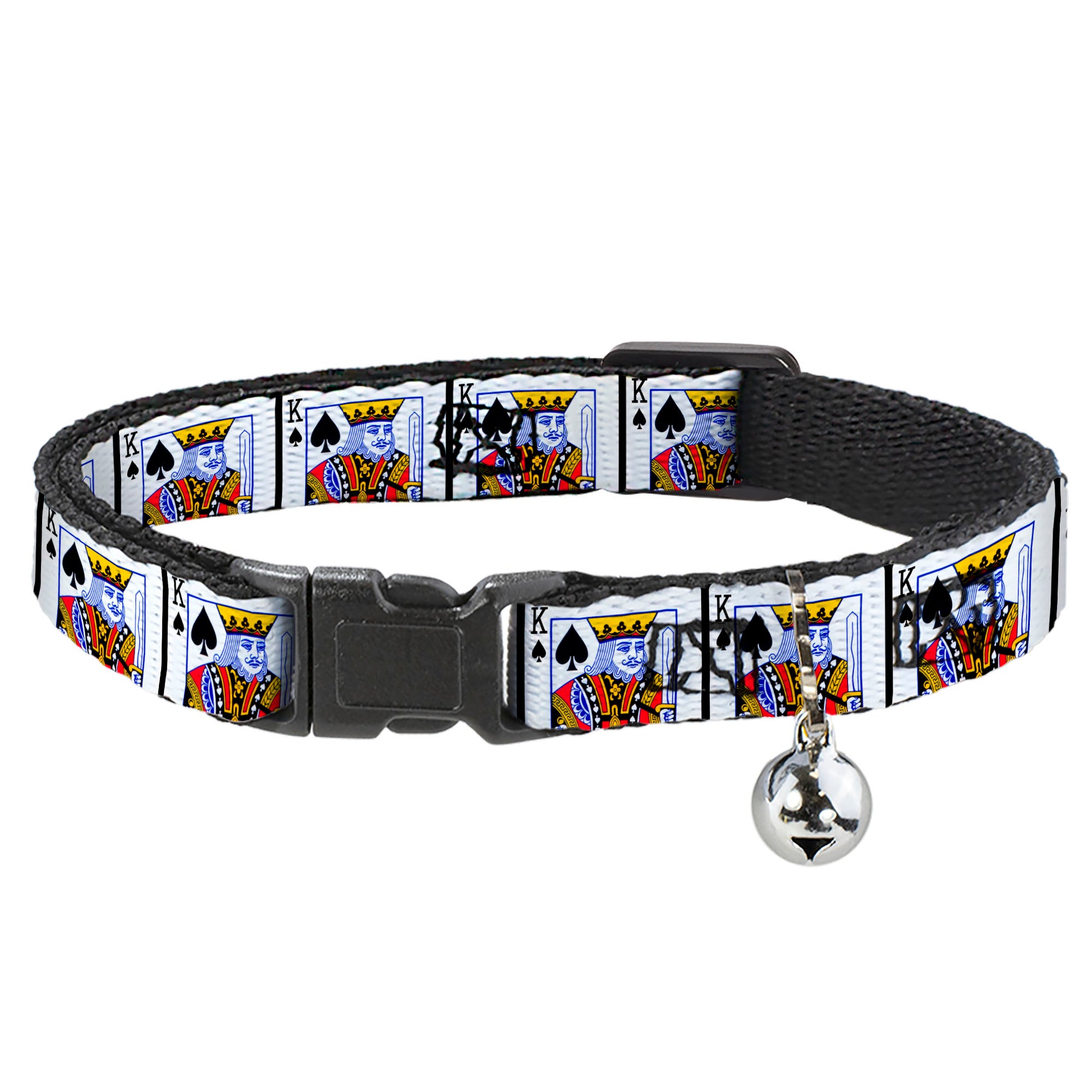 Cat Collar Breakaway - King of Spades Breakaway Cat Collars Buckle-Down