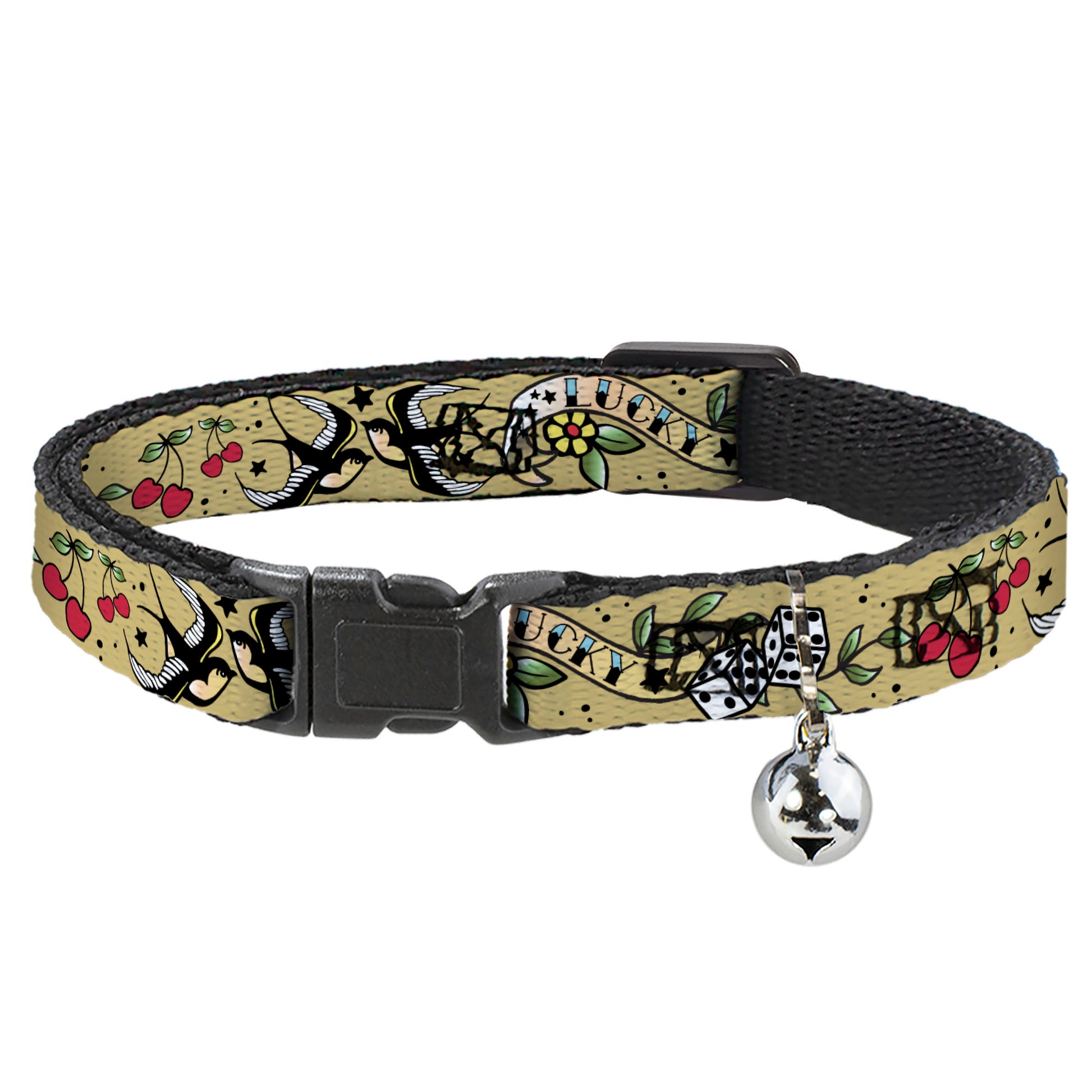 Cat Collar Breakaway - Lucky Tan Breakaway Cat Collars Buckle-Down
