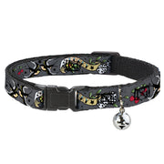 Cat Collar Breakaway - Lucky Gray Breakaway Cat Collars Buckle-Down