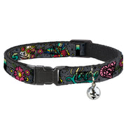 Cat Collar Breakaway - Love Kills Gray Breakaway Cat Collars Buckle-Down