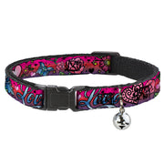 Cat Collar Breakaway - Love Love Pink Breakaway Cat Collars Buckle-Down