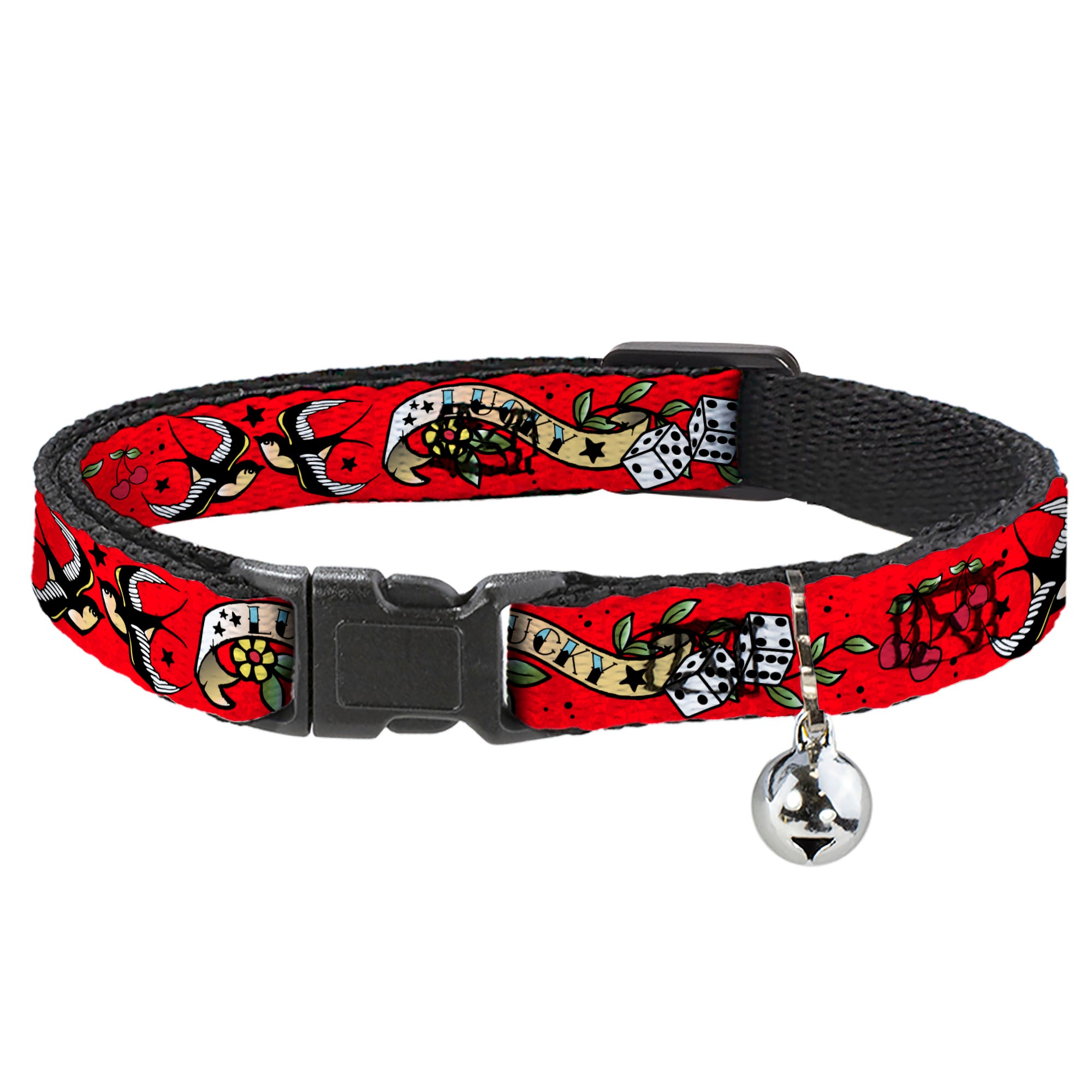 Cat Collar Breakaway - Lucky Red Breakaway Cat Collars Buckle-Down