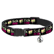 Cat Collar Breakaway - LICK ME Battery Cartoon Breakaway Cat Collars Buckle-Down