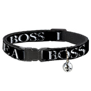 Cat Collar Breakaway - LIKE A BOSS2 Black Red Breakaway Cat Collars Buckle-Down
