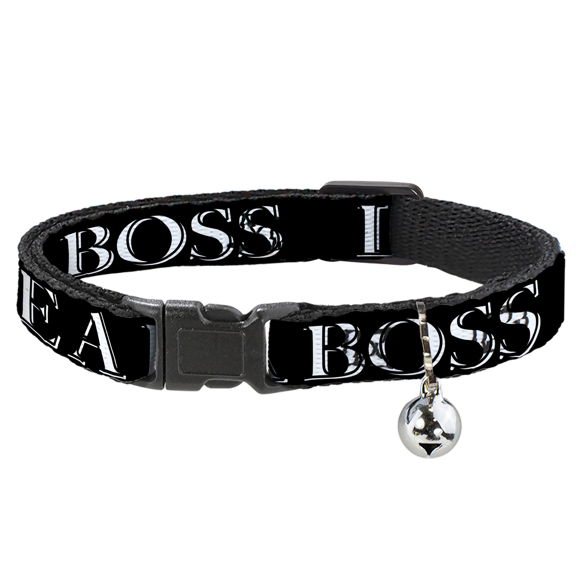 Cat Collar Breakaway - LIKE A BOSS2 Black Red Breakaway Cat Collars Buckle-Down