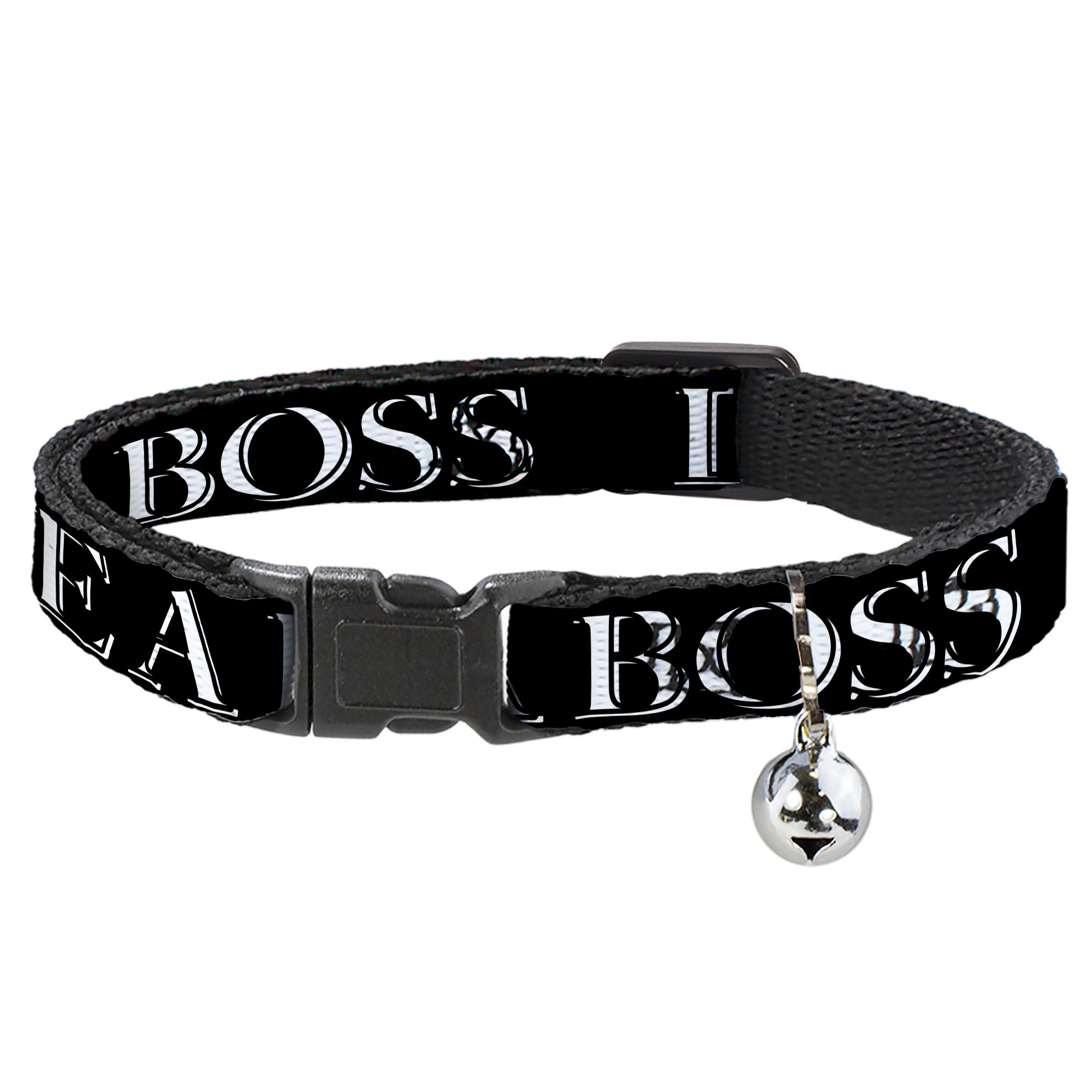 Cat Collar Breakaway - LIKE A BOSS2 Black Red Breakaway Cat Collars Buckle-Down