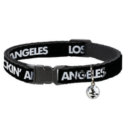 Cat Collar Breakaway - LOS F*CKIN' ANGELES Mustache Black White Pink Breakaway Cat Collars Buckle-Down