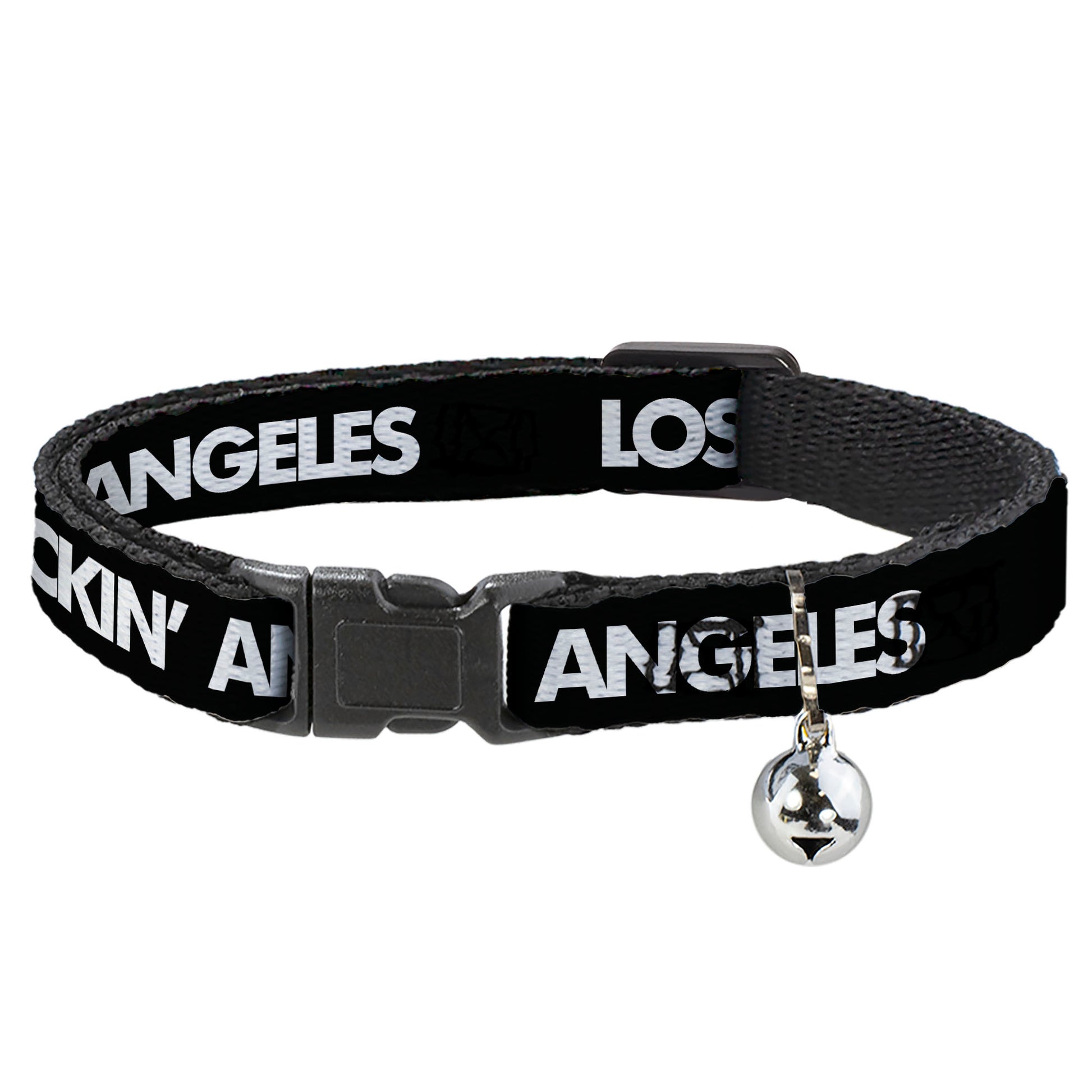 Cat Collar Breakaway - LOS F*CKIN' ANGELES Mustache Black White Pink Breakaway Cat Collars Buckle-Down