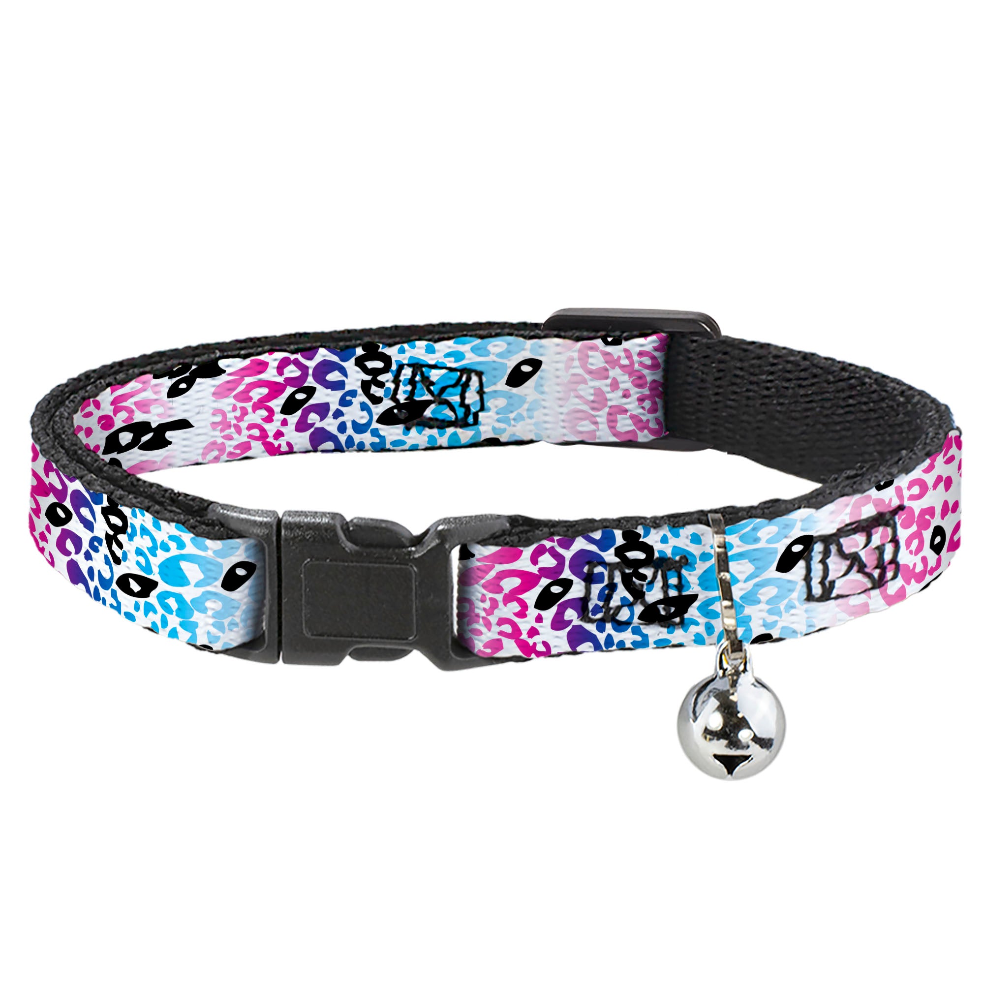 Cat Collar Breakaway - Leopard White Pinks Blues Black Breakaway Cat Collars Buckle-Down