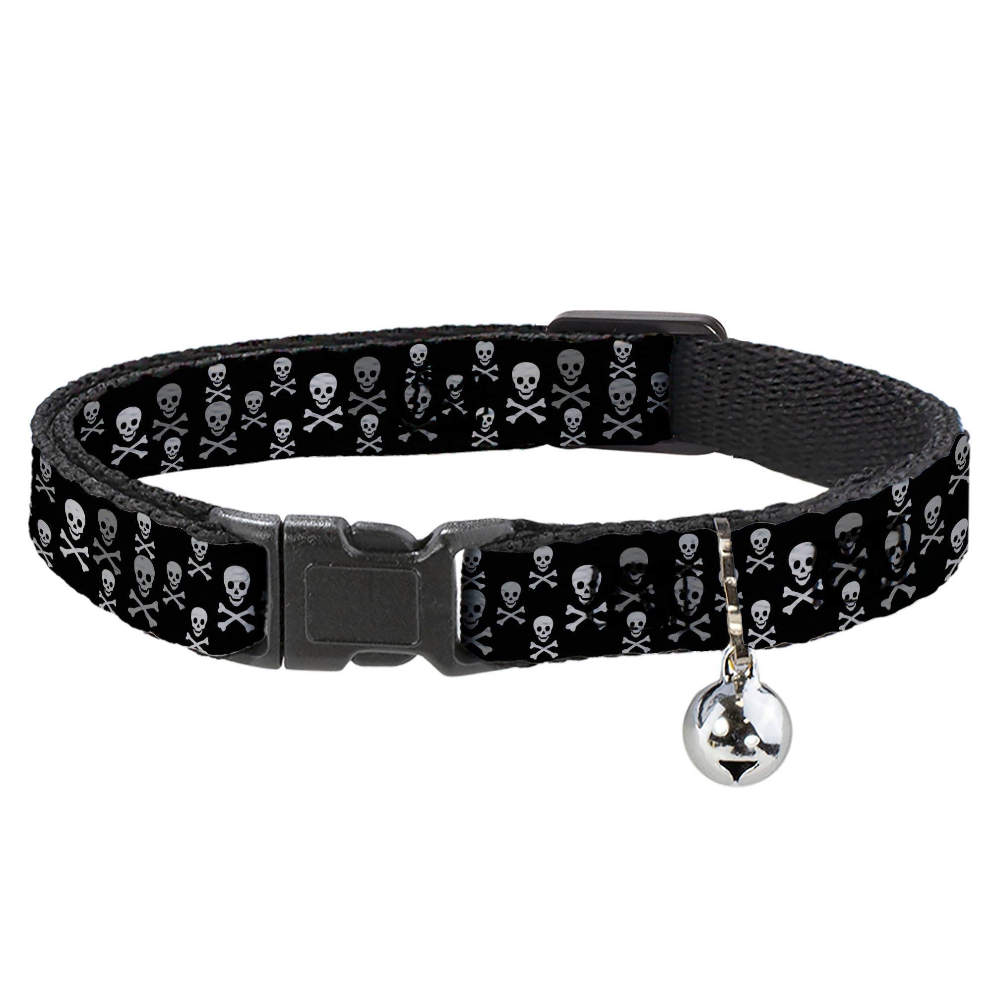 Cat Collar Breakaway - Multi Skull Black Gray Breakaway Cat Collars Buckle-Down