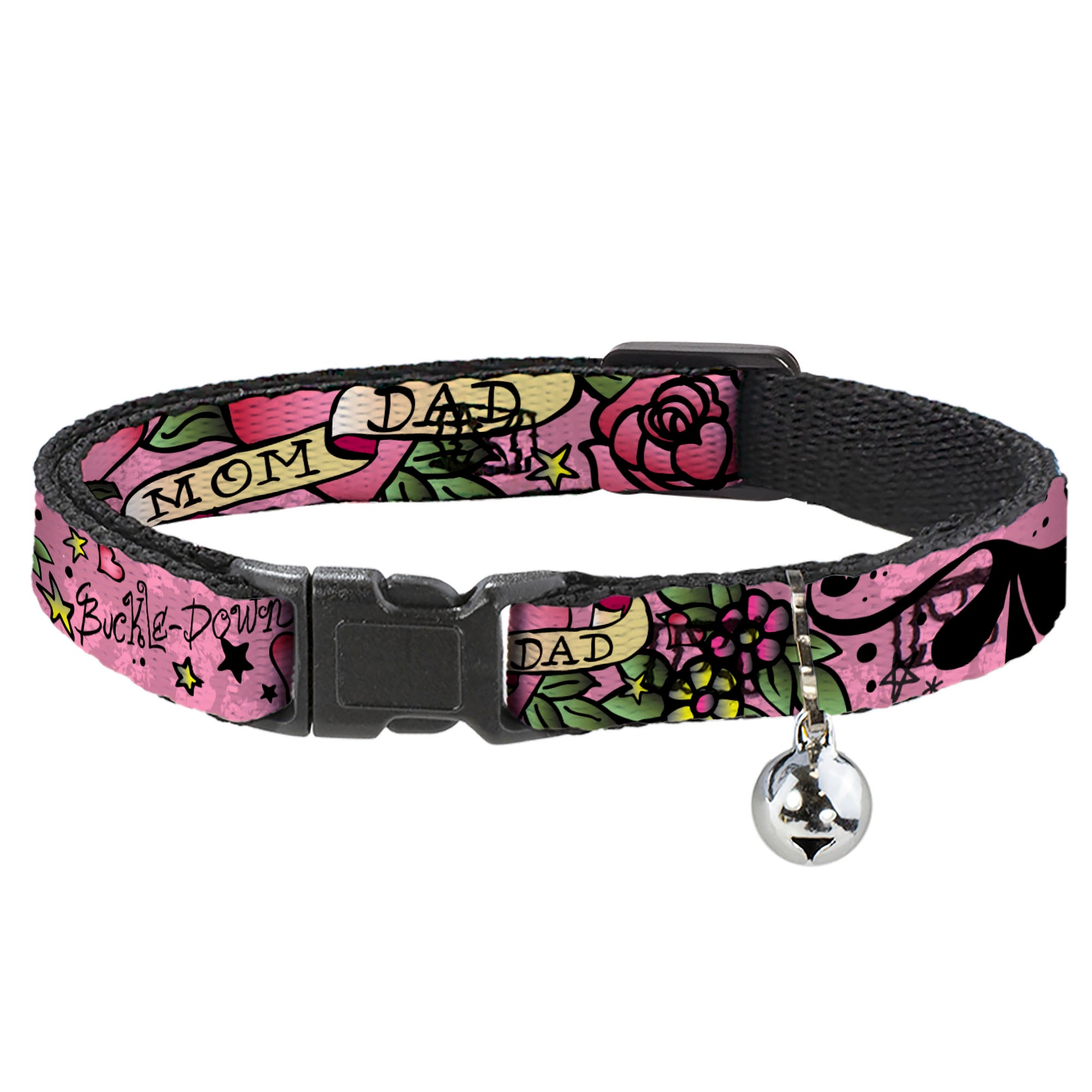 Cat Collar Breakaway - Mom & Dad Pink Breakaway Cat Collars Buckle-Down