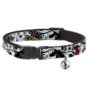 Cat Collar Breakaway - Mom & Dad CLOSE-UP White Breakaway Cat Collars Buckle-Down