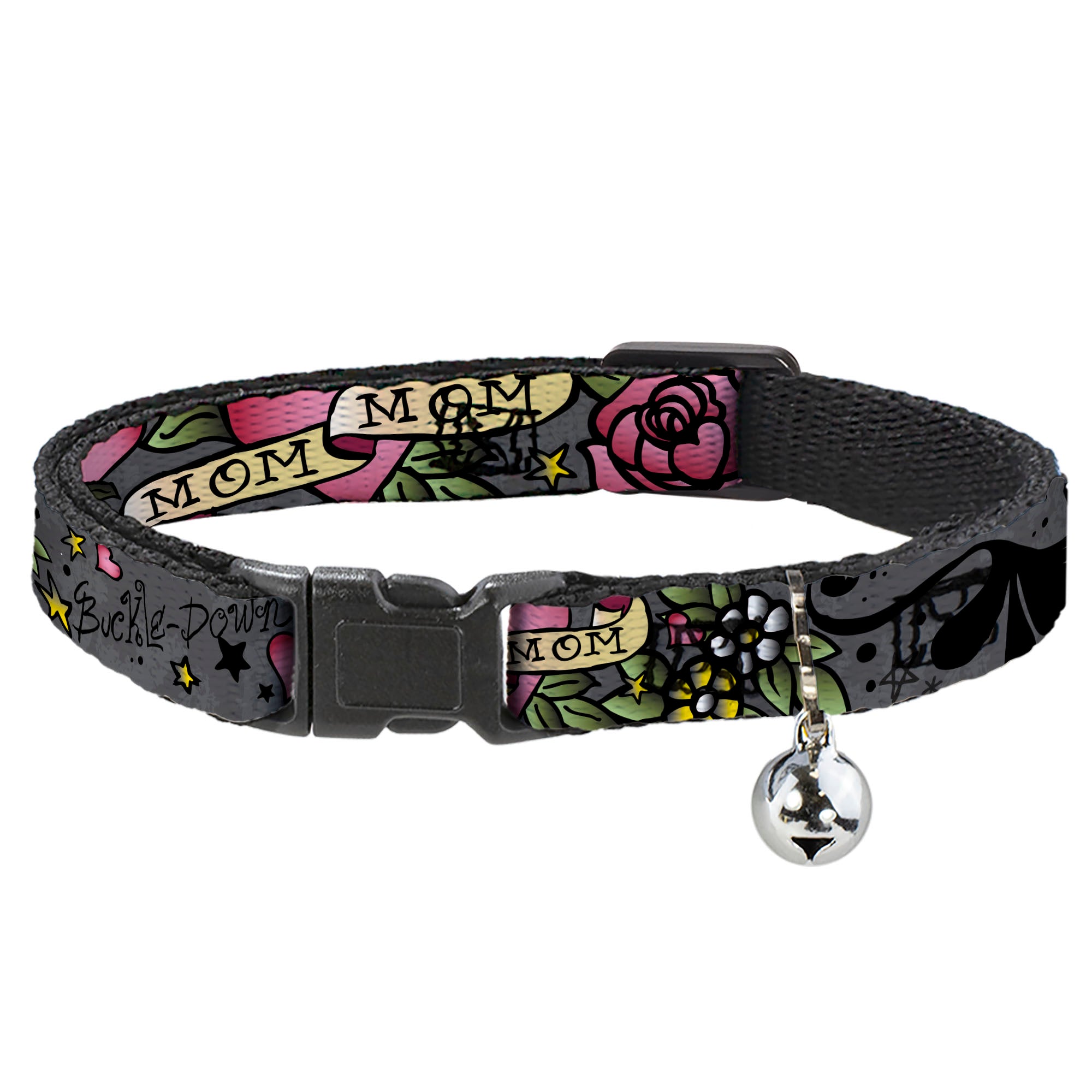 Cat Collar Breakaway - Mom & Mom Gray Breakaway Cat Collars Buckle-Down