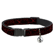 Cat Collar Breakaway - Marble Black Red Breakaway Cat Collars Buckle-Down