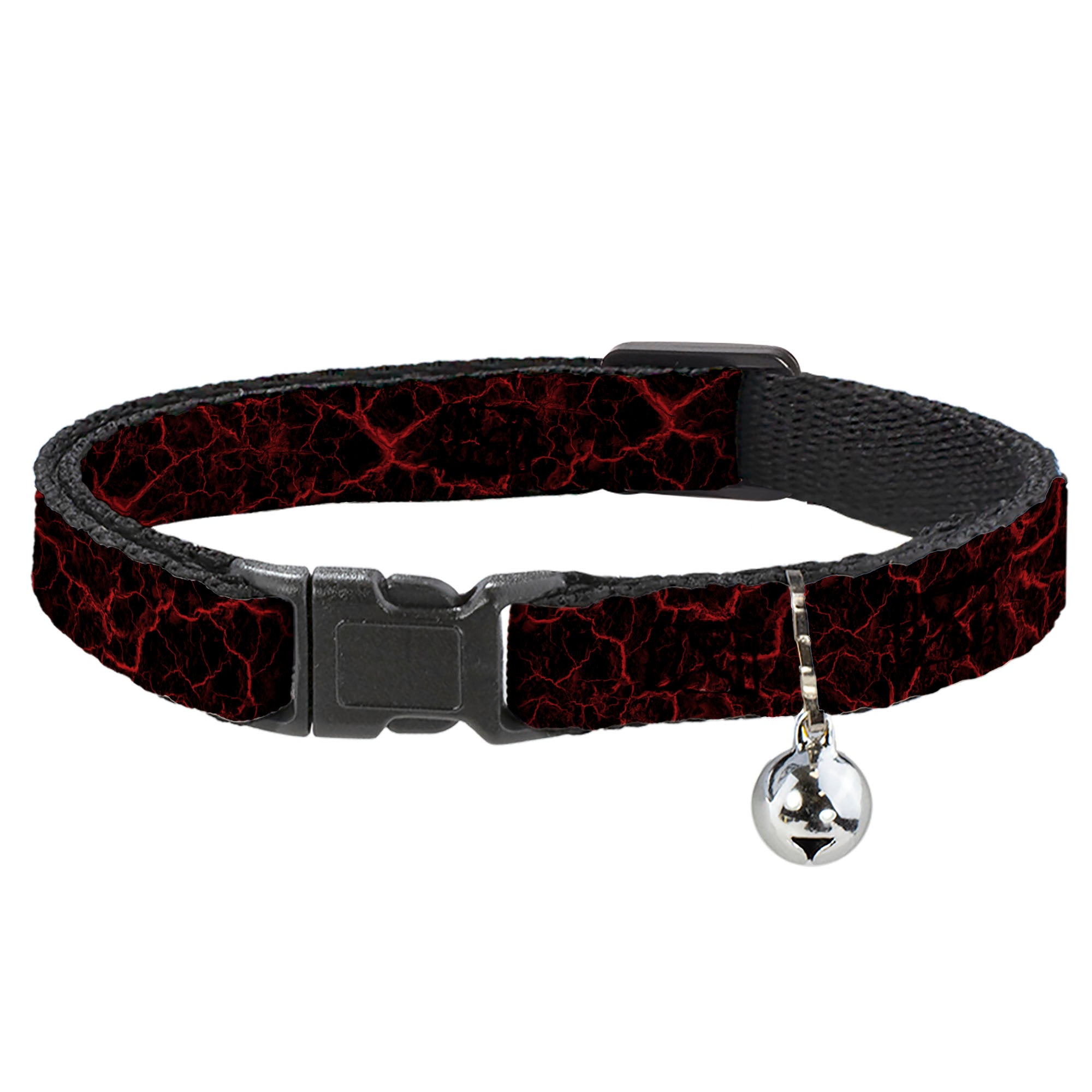 Cat Collar Breakaway - Marble Black Red Breakaway Cat Collars Buckle-Down