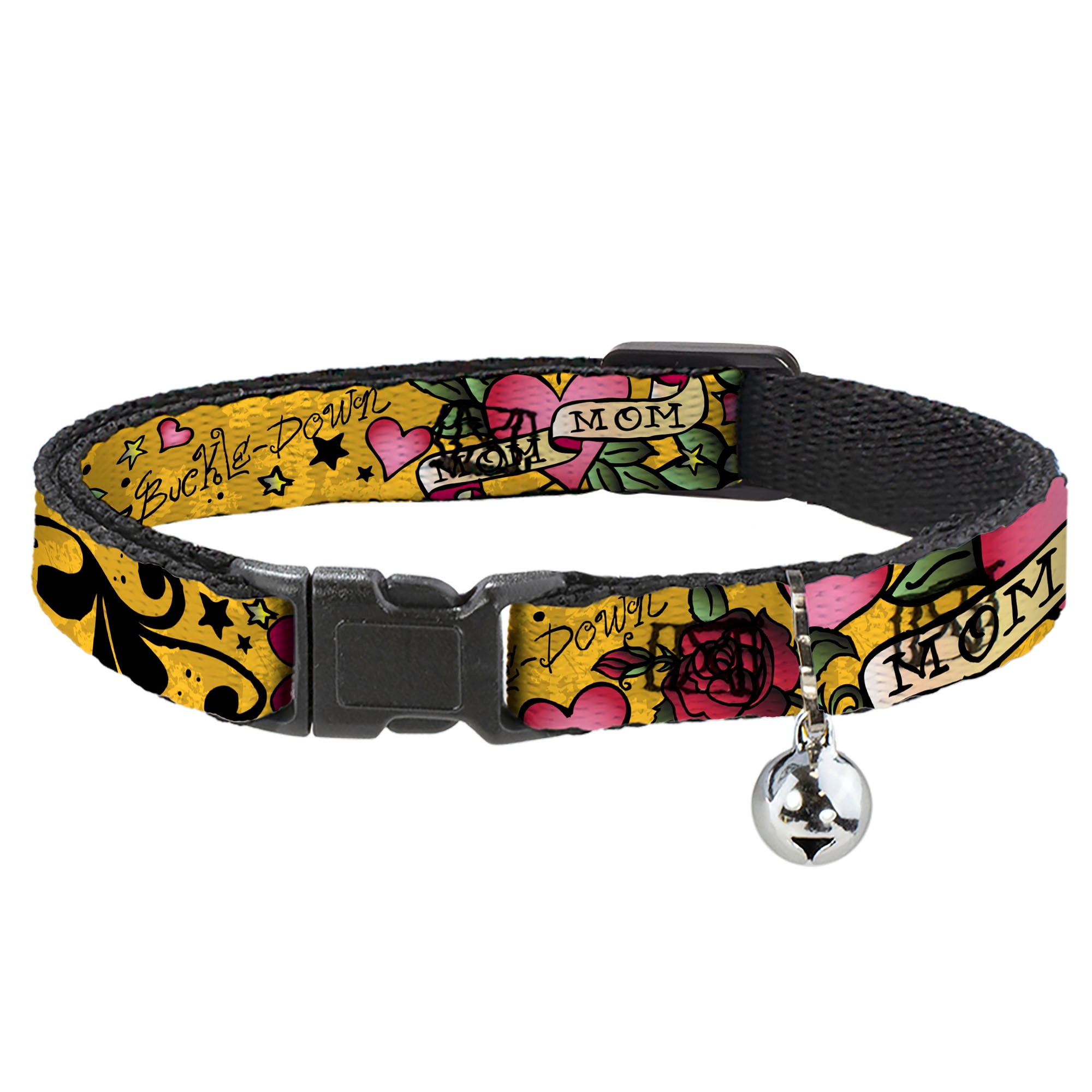 Cat Collar Breakaway - Mom & Mom Yellow Breakaway Cat Collars Buckle-Down