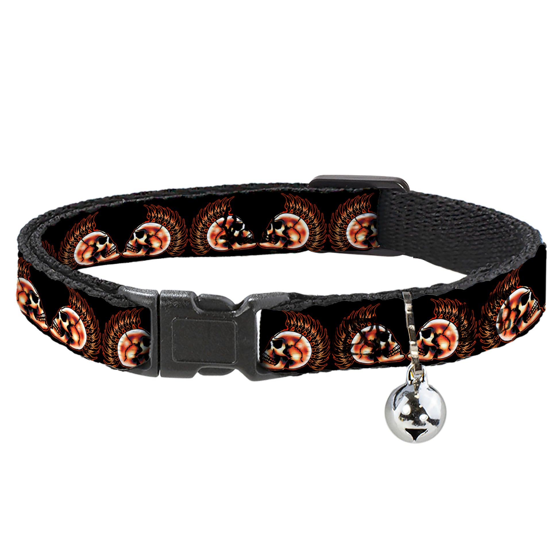 Cat Collar Breakaway - Mohawk Skulls - NO Star Breakaway Cat Collars Buckle-Down