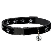 Cat Collar Breakaway - Nautical Star Black White Breakaway Cat Collars Buckle-Down
