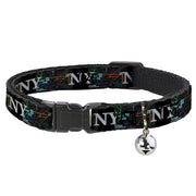 Cat Collar Breakaway - New York Subway Breakaway Cat Collars Buckle-Down
