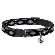 Cat Collar Breakaway - Navajo Gray Black Gray White Breakaway Cat Collars Buckle-Down