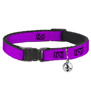 Cat Collar Breakaway - Neon Purple Breakaway Cat Collars Buckle-Down