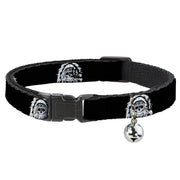 Cat Collar Breakaway - Native American Skull Black White Breakaway Cat Collars Buckle-Down