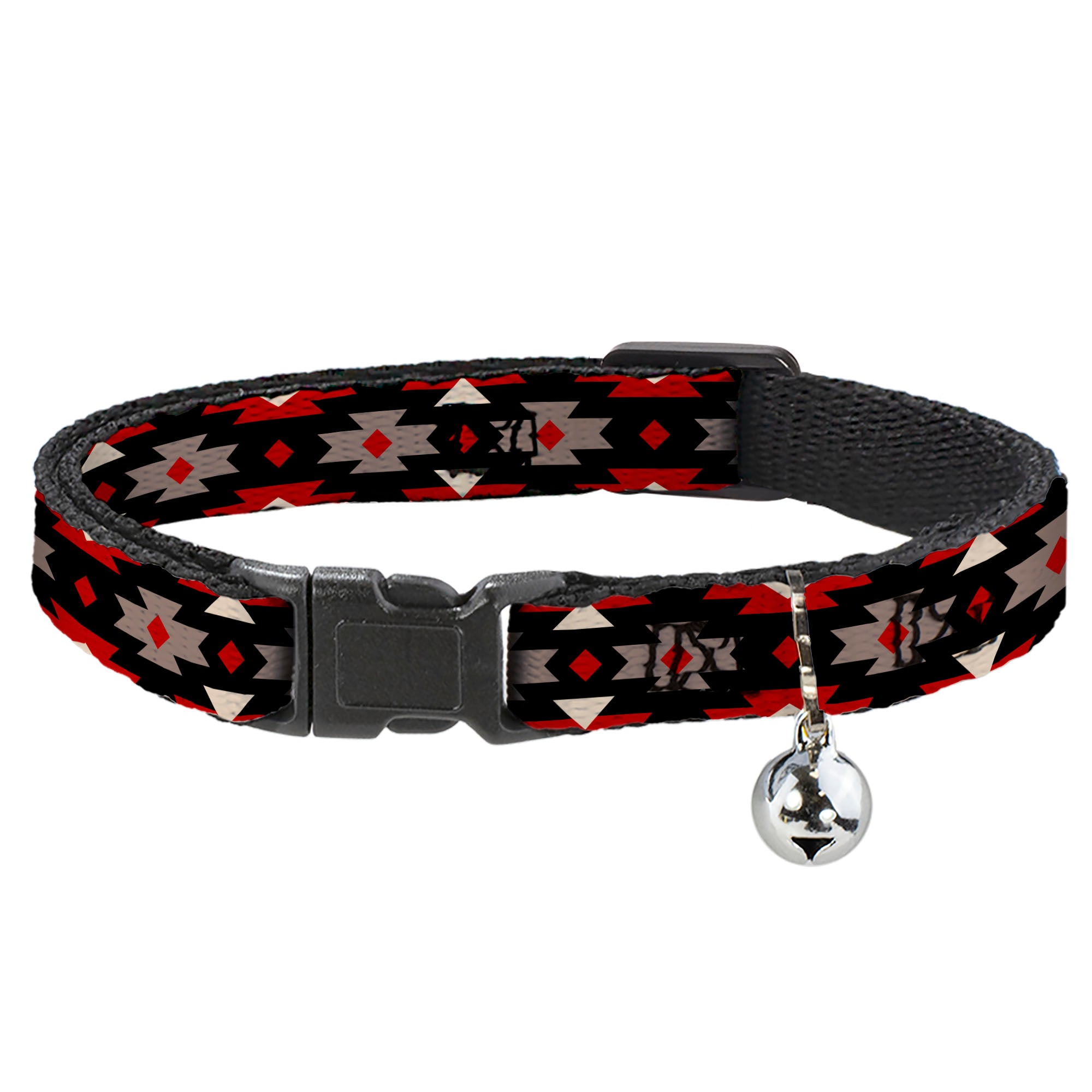 Cat Collar Breakaway - Navajo Red Black Gray Red Breakaway Cat Collars Buckle-Down