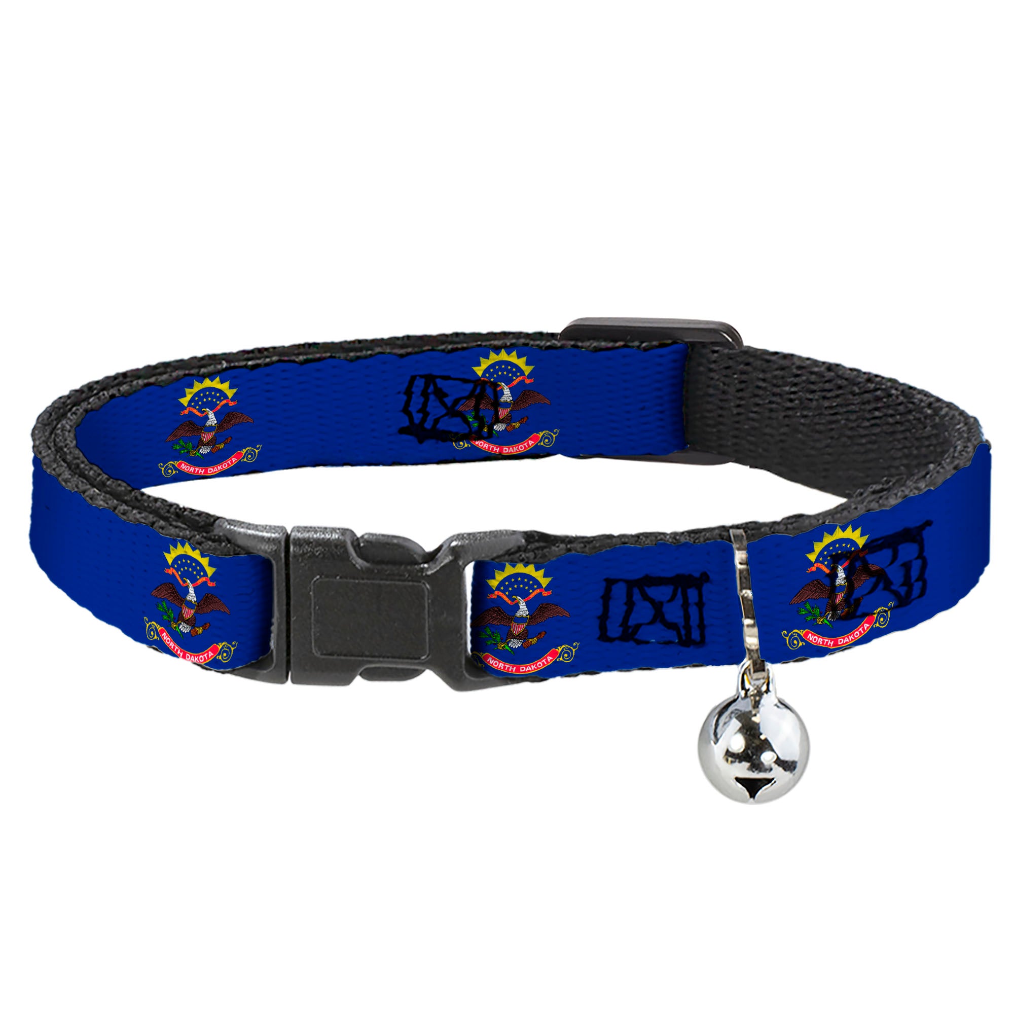 Cat Collar Breakaway - North Dakota Flags Breakaway Cat Collars Buckle-Down