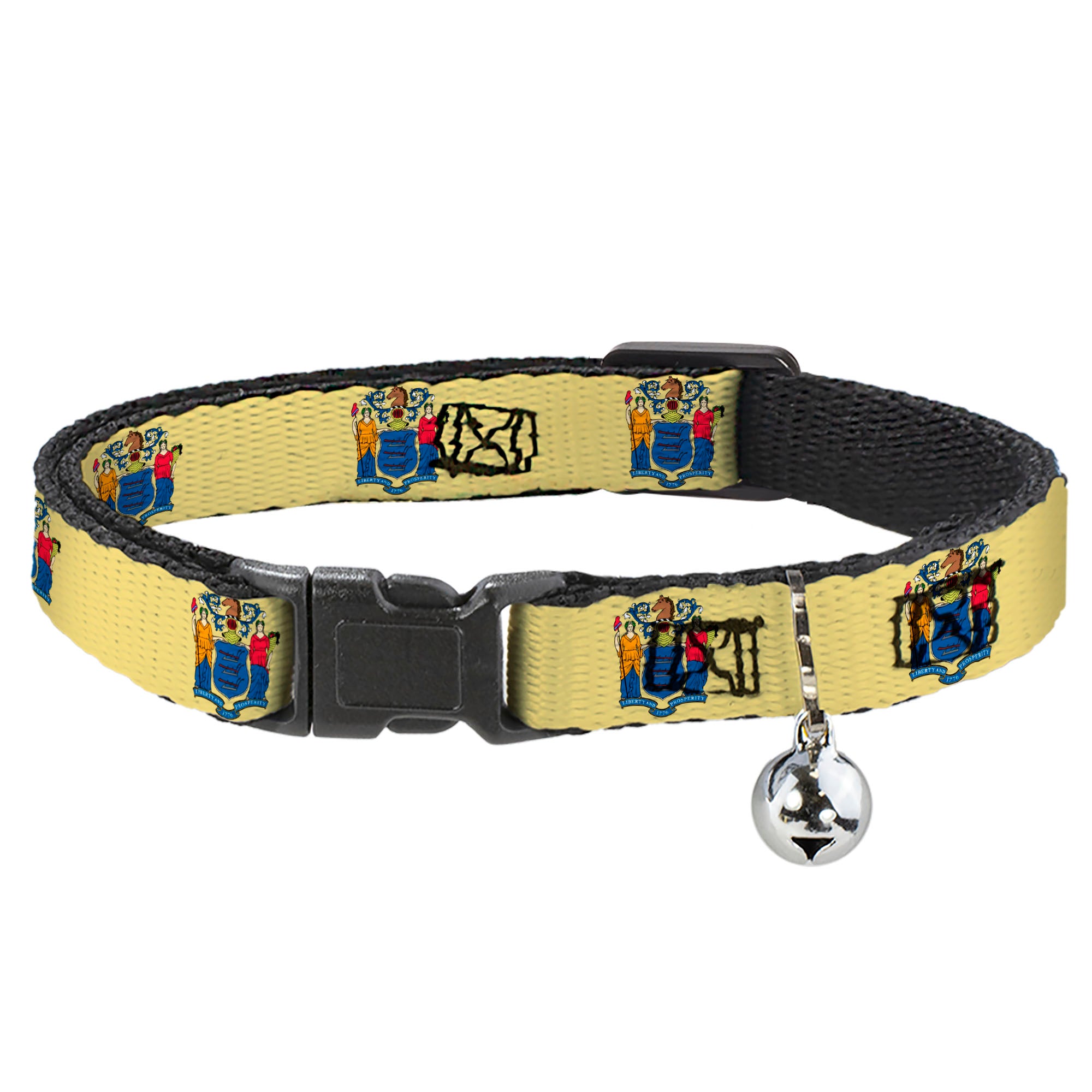 Cat Collar Breakaway - New Jersey Flag Breakaway Cat Collars Buckle-Down