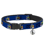 Cat Collar Breakaway - New York Flag Continuous Breakaway Cat Collars Buckle-Down