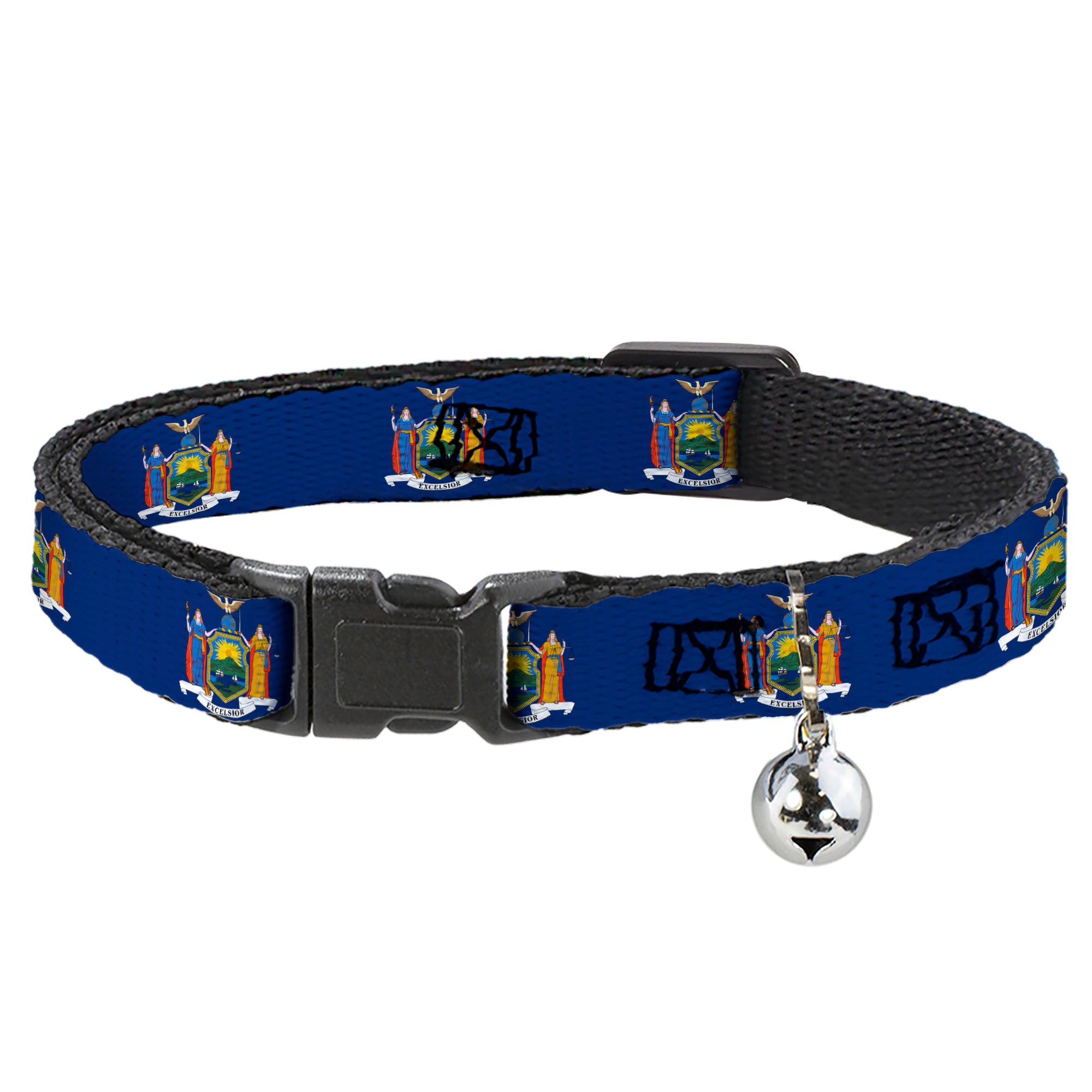 Cat Collar Breakaway - New York Flag Continuous Breakaway Cat Collars Buckle-Down